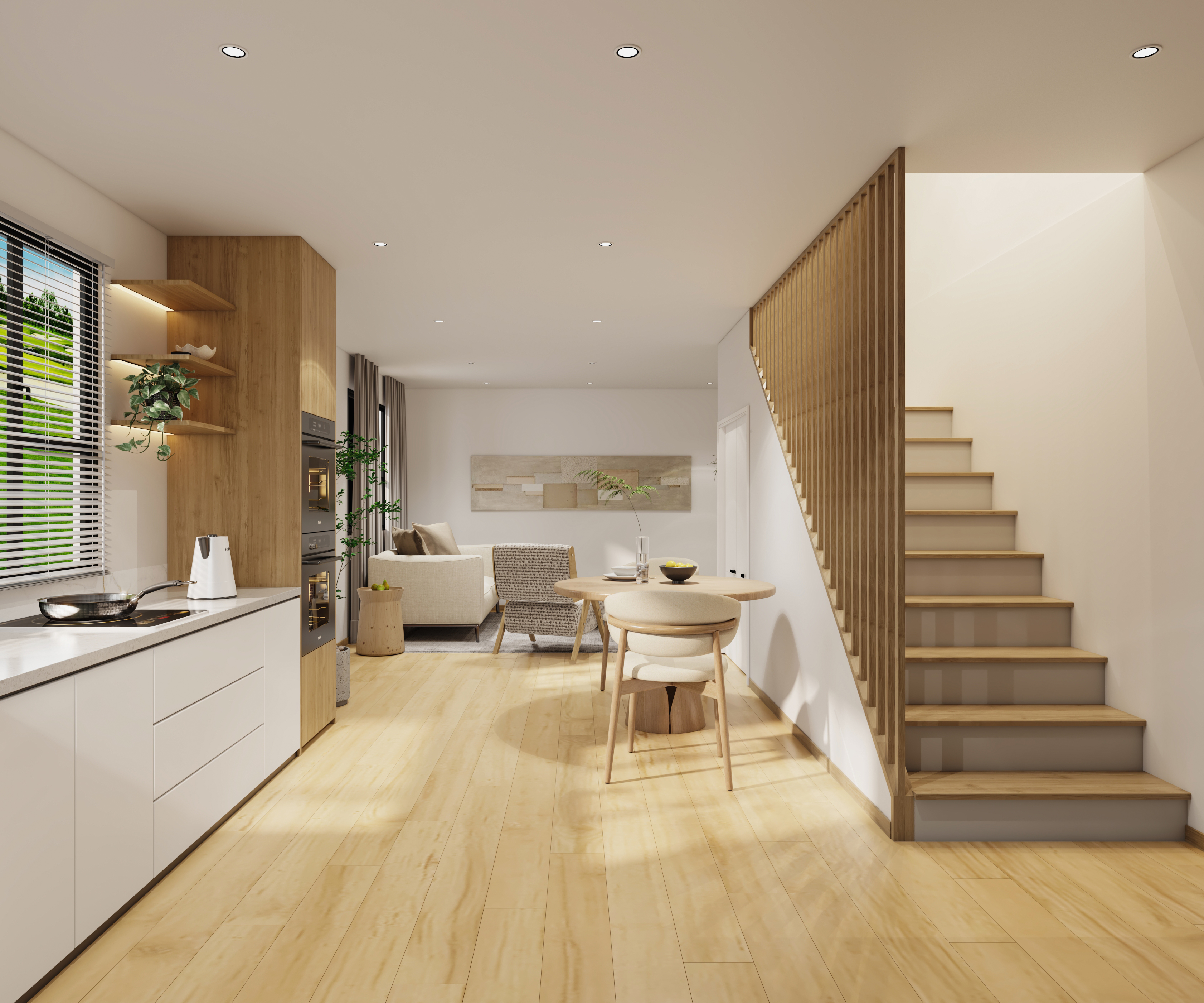 Kitchen interior render thumbnail